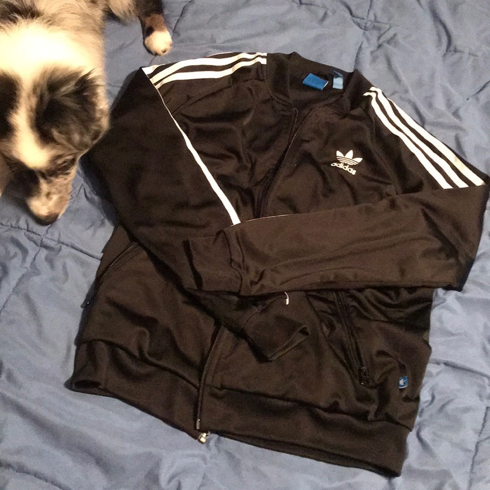 black adidas jacket